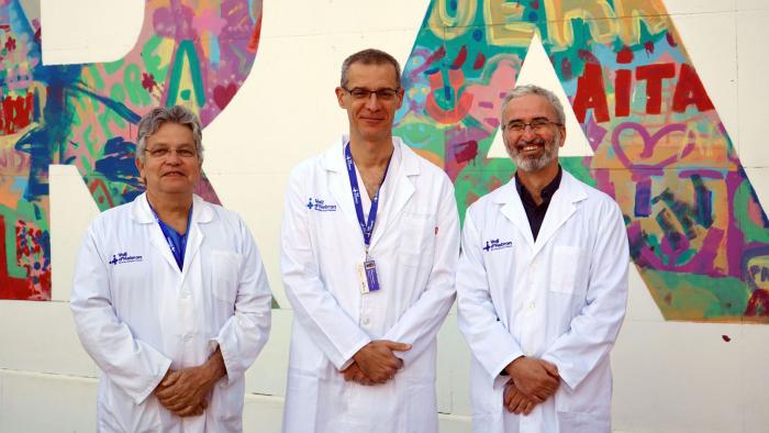 Els Drs. Raúl Felipe Abella, Joan Balcells i Ferran Gran