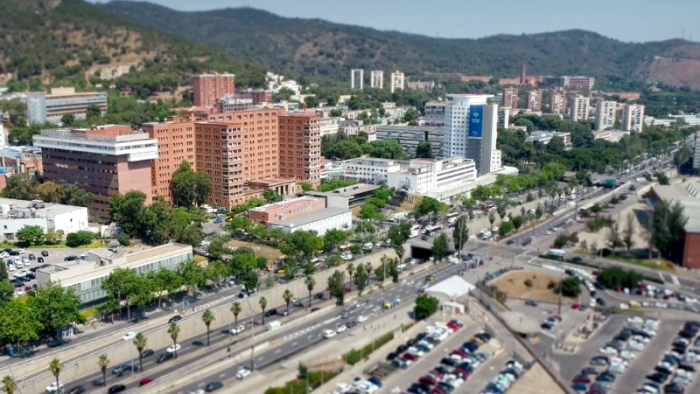 Fotografia aèria del Campus Vall d'Hebron