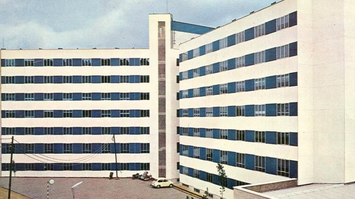 L'Hospital de Traumatologia de Vall d'Hebron durant els anys 60 després de la seva construcció