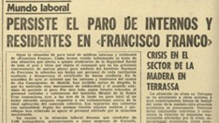Tall de diari sobre l'evolució de la vaga a Vall d'Hebron