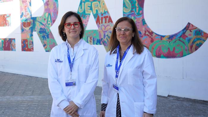 Nerea Maiz Elizaran cap de grup i Anna Suy Franch investigadora principal del grup de Medicina Materna y Fetal del VHIR