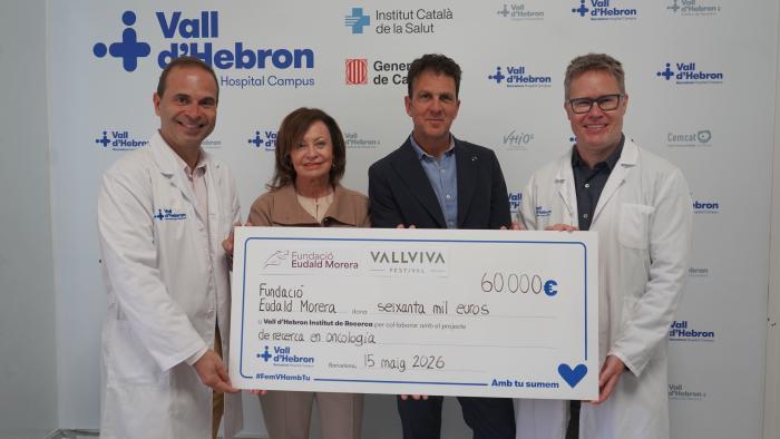 Entrega xec fundació Eudald Morera
