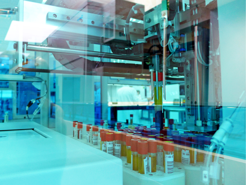 Mostres de pacients al laboratoris clínics de Vall d'Hebron