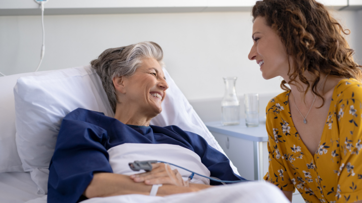Persona gran a l'hospital
