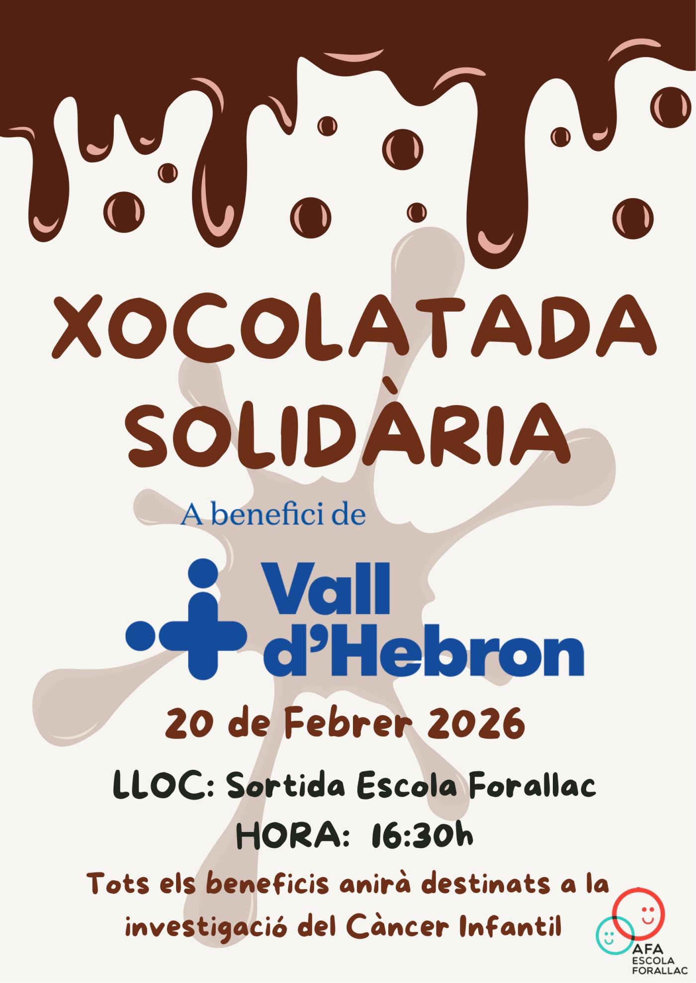 Xocolatada solidària Escola Forallac