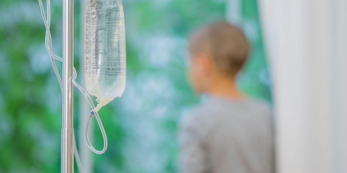 Nen amb leucèmia amb tractament